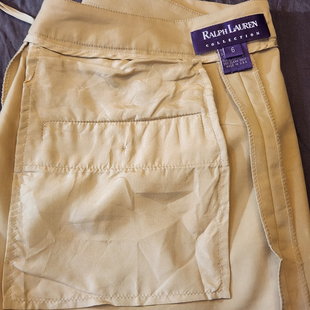 Vintage Purple Label Ralph Lauren Collection Cotton Blend Skirt Made in USA  (6) - Picture 4 of 15